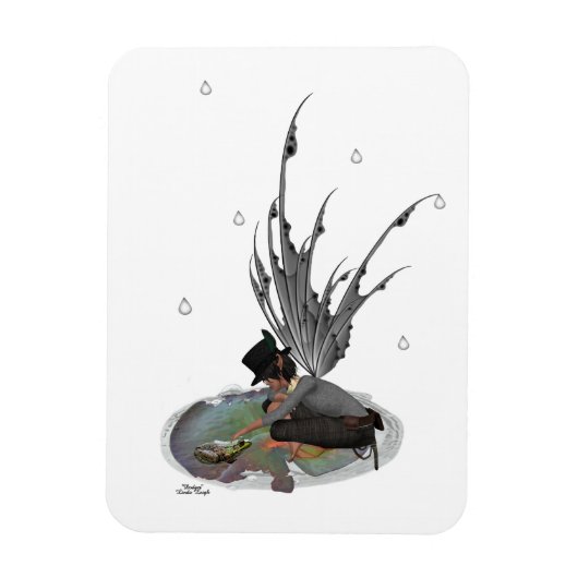 Magnet Flexible Fée de pluie avec grenouille aimant flexible (Vertical)