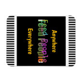 Magnet Flexible Feed People Refrigerator (Horizontal)