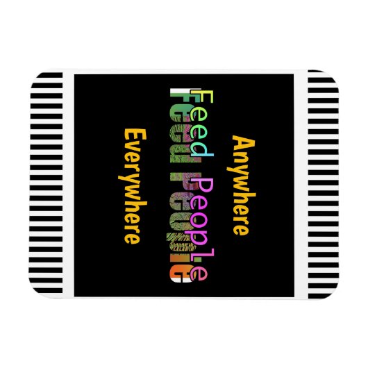 Magnet Flexible Feed People Refrigerator  (Horizontal)