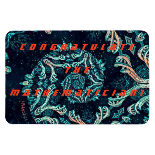 Magnet Flexible Félicitations Au Mathématicien ! (Horizontal)