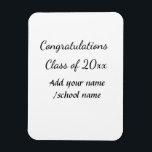 Magnet Flexible Félicitations classe d'ajouter le nom d'année scol<br><div class="desc">conception</div>