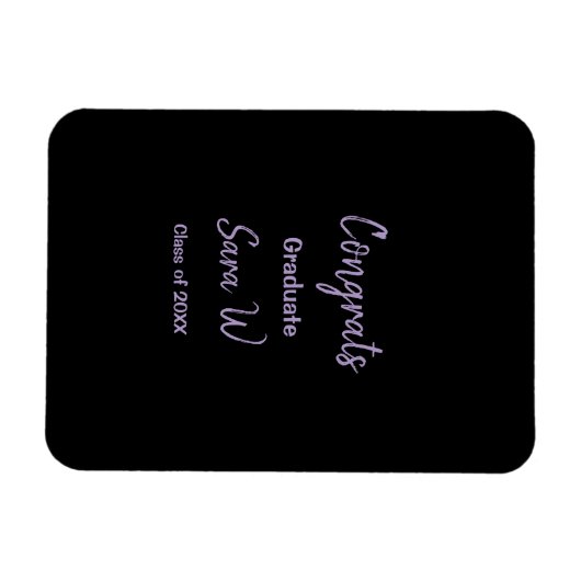 Magnet Flexible Félicitations classe d'ajouter le nom d'année scol (Horizontal)