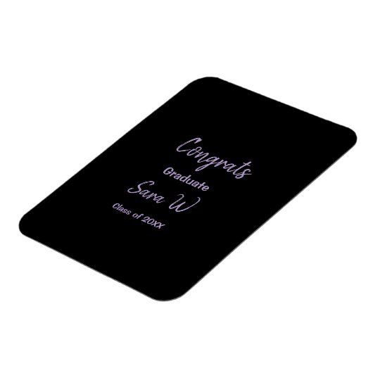 Magnet Flexible Félicitations classe d'ajouter le nom d'année scol (Côté Gauche)