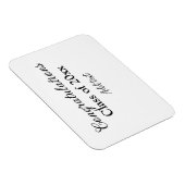 Magnet Flexible Félicitations de graduation simples clas d'ajout m (Côté Droit)