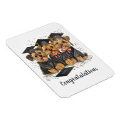 Magnet Flexible Félicitations Diplôme Yorkshire Terrier Chiens (Côté Droit)