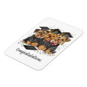 Magnet Flexible Félicitations Diplôme Yorkshire Terrier Chiens (Côté Gauche)