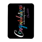 Magnet Flexible Félicitations pour le diplôme de l'enseignant cade (Vertical)