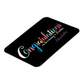 Magnet Flexible Félicitations pour le diplôme de l'enseignant cade (Côté Gauche)