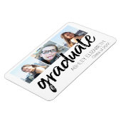 Magnet Flexible Félicitations Senior 3 Photo for Graduation (Côté Gauche)