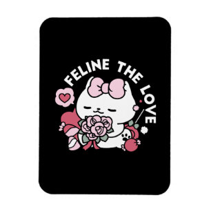 Magnet Flexible Feline the Love - Design de chat de la belle Valen
