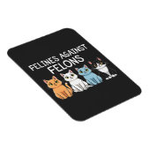 Magnet Flexible Felines contre les criminels Trump Harris Election (Côté Droit)