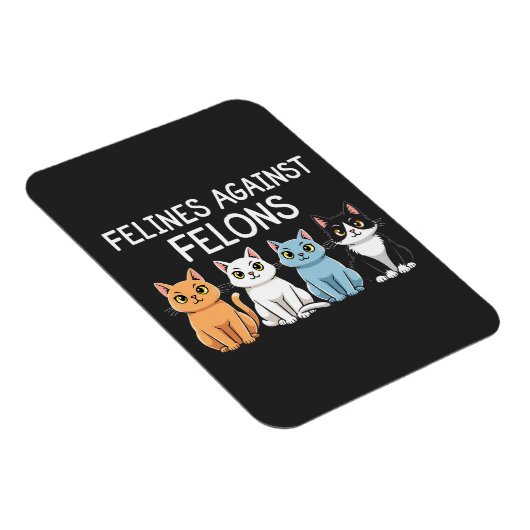 Magnet Flexible Felines contre les criminels Trump Harris Election (Côté Droit)