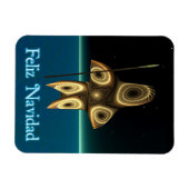Magnet Flexible Feliz Navidad - Fractal Inuit Hunter (Horizontal)