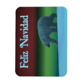 Magnet Flexible Feliz Navidad - Ours polaire (Vertical)
