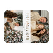 Magnet Flexible Feliz Navidad Spanish Cut Paper Effet Photo (Horizontal)