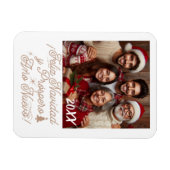Magnet Flexible Feliz Navidad y Próspero Año Nuevo con Foto (Horizontal)