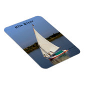 Magnet Flexible Felucca naviguant le long du Nil - Assouan, Egypte (Côté Droit)