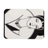 Magnet Flexible Femme art déco 1928 (Horizontal)