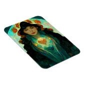 Magnet Flexible Femme au coeur brillant Imaginaire Sci-Fi (Côté Droit)