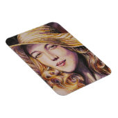 Magnet Flexible Femme avec casquette (Côté Droit)