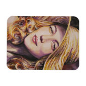 Magnet Flexible Femme avec casquette (Horizontal)