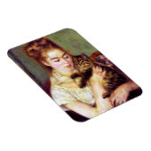 Magnet Flexible Femme avec chat, Auguste Renoir (Côté Droit)