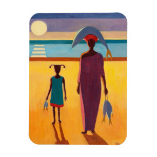 Magnet Flexible Femme avec des poissons