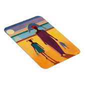 Magnet Flexible Femme avec le poisson (Côté Droit)