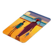 Magnet Flexible Femme avec le poisson (Côté Gauche)