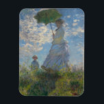 Magnet Flexible Femme avec parasol - Madame Monet et son fils<br><div class="desc">Femme avec un parasol - Madame Monet et Son Fils par Claude Monet. 1875,  huile sur toile.</div>