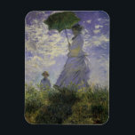 Magnet Flexible Femme avec parasol par Claude Monet, Art Vintage<br><div class="desc">La promenade, Camille Monet et Son Fils Jean (Femme avec un Parasol) (1875) de Claude Monet est une vintage peinture impressionniste de famille de portrait. Une mère se promène avec son jeune enfant dans un champ ou dans une prairie printanière. Elle tient un parasol et porte une belle robe qui...</div>