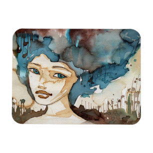 Magnet Flexible Femme bleue
