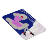 Magnet Flexible Femme branchée en hiver (Côté Droit)