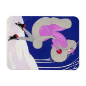 Magnet Flexible Femme branchée en hiver (Horizontal)