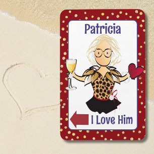 Magnet Flexible Femme Cartoon Mariage Anniversaire Love Cruise