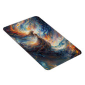 Magnet Flexible Femme céleste dans l'art cosmos de feu (Côté Droit)