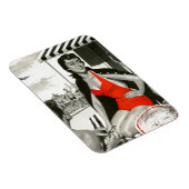 Magnet Flexible Femme chaude rouge (Côté Droit)