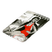 Magnet Flexible Femme chaude rouge (Côté Gauche)
