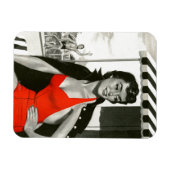 Magnet Flexible Femme chaude rouge (Horizontal)