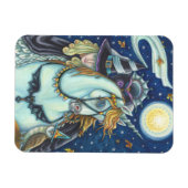 MAGNET FLEXIBLE FEMME-CHEVAL SANS TÊTE, UNICORN & OWL, COURSE-CHEV (Horizontal)