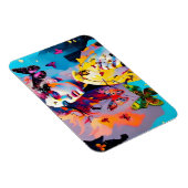 Magnet Flexible Femme colorée et papillons (Côté Droit)