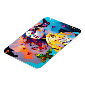 Magnet Flexible Femme colorée et papillons (Côté Gauche)