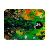 Magnet Flexible femme dans le champ coloré (Horizontal)
