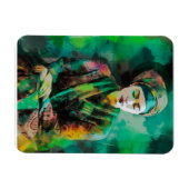 Magnet Flexible Femme en vert (Horizontal)