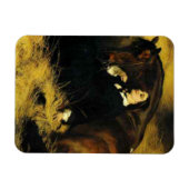 Magnet Flexible Femme et Cheval (Horizontal)
