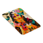 Magnet Flexible Femme et papillons Médias mixtes (Côté Droit)