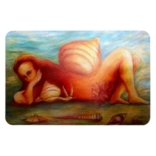 Magnet Flexible Femme et son foyer (Horizontal)