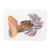 Magnet Flexible Femme forte et belle (Horizontal)