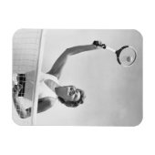 Magnet Flexible Femme Jouant Au Tennis 2 (Horizontal)