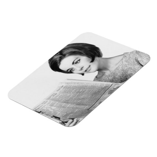 Magnet Flexible Femme Lecture journal (Côté Gauche)